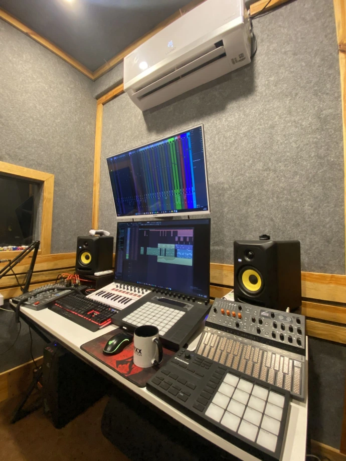 music production setup